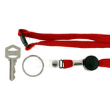 Red & Black Colored Fabric Lanyard-Keychain #228