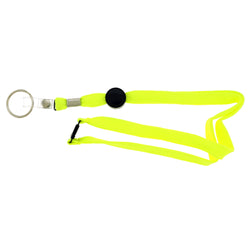 Yellow & Black Colored Fabric Lanyard-Keychain #238