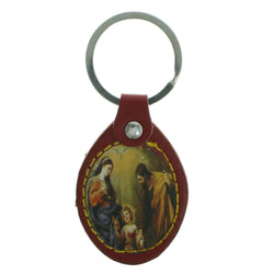 Red & Multi Colored Fabric Religious-Keychain #258