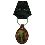 Red & Multi Colored Fabric Religious-Keychain #258