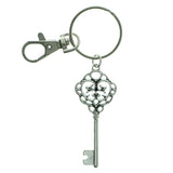 Key Filigree Split-Ring-Keychain Silver-Tone Color  #265