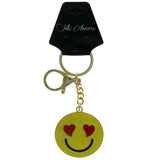 Love Face Emoji-Keychain Yellow & Red Colored #273