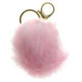 Furball PomPom Fluffy Split-Ring-Keychain Pink Color  #286