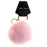 Furball PomPom Fluffy Split-Ring-Keychain Pink Color  #286