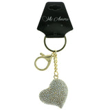 Heart Split-Ring-Keychain With Crystal Accents  Gold-Tone Color #305