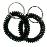 Set Of Two Coil-Bracelet-Keychain Black Color  #306