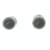 Gray Acrylic Stud-Earrings #LQE1091