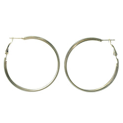 Glitter Sparkle Hoop-Earrings Gold-Tone & Silver-Tone Colored #LQE1183