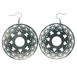 Spade Dangle-Earrings Silver-Tone Color  #LQE1205