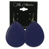 Purple Metal Dangle-Earrings #LQE1239