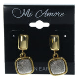 Gold-Tone & Silver-Tone Colored Metal Dangle-Earrings #LQE1271