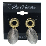 Silver-Tone & Gold-Tone Colored Metal Dangle-Earrings #LQE1274