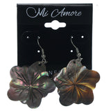 Colorful & Silver-Tone Colored Acrylic Dangle-Earrings #LQE1313