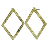 Gold-Tone Metal Stud-Earrings #LQE146