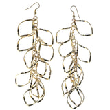 Gold-Tone Metal Dangle-Earrings #LQE1526