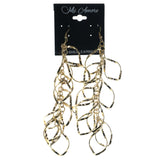 Gold-Tone Metal Dangle-Earrings #LQE1526