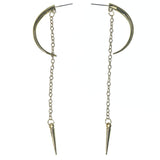 Gold-Tone Metal Drop-Dangle-Earrings #LQE1598