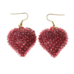 Colorful  Heart Dangle-Earrings #LQE2207