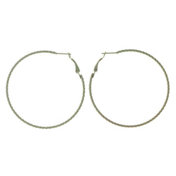 Green Metal Hoop-Earrings #LQE2209