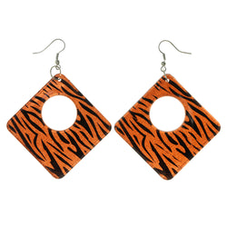 Colorful  Zebra Print Dangle-Earrings #LQE2905