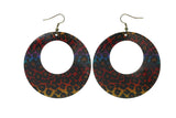 Colorful  Cheetah Print Dangle-Earrings #LQE2937