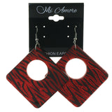 Colorful  Zebra Print Dangle-Earrings #LQE2940