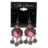 Colorful  Heart Dangle-Earrings #LQE2944