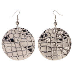 Silver-Tone Metal Dangle-Earrings #LQE2947