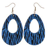 Colorful  Zebra Print Dangle-Earrings #LQE2956