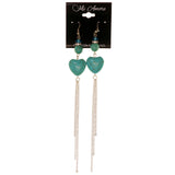 Colorful  Heart Dangle-Earrings #LQE2978