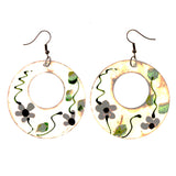 Colorful  Flower Dangle-Earrings #LQE2980