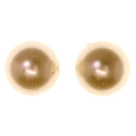 White Acrylic Stud-Earrings #LQE2992