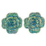 Colorful  AB Finish Stud-Earrings #LQE2997