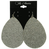 Sparkle Dangle-Earrings Silver-Tone Color  #LQE447