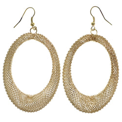 Mi Amore Mesh Dangle-Earrings Gold-Tone