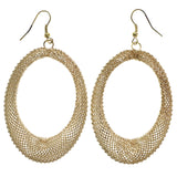 Mi Amore Mesh Dangle-Earrings Gold-Tone