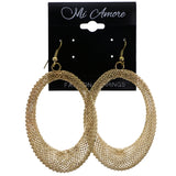 Mi Amore Mesh Dangle-Earrings Gold-Tone