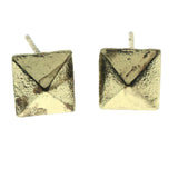 Spike Stud-Earrings Gold-Tone Color  #LQE854