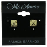 Spike Stud-Earrings Gold-Tone Color  #LQE854
