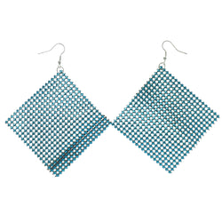 Blue Acrylic Dangle-Earrings #LQE909