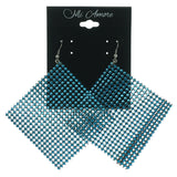 Blue Acrylic Dangle-Earrings #LQE909