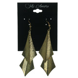 Gold-Tone Metal Drop-Dangle-Earrings #LQE940