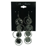 Silver-Tone Metal Drop-Dangle-Earrings #LQE944