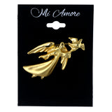 Flying Angel Bird Brooch-Pin Gold-Tone Color  #LQP1264