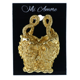 Bustier Bow Brooch-Pin Gold-Tone #LQP1309
