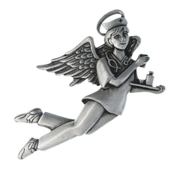 Angel Nurse Brooch-Pin Silver-Tone Color  #LQP1312