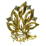 Gold-Tone Metal Brooch Pin #LQP137