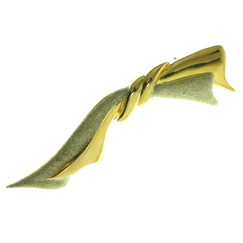Gold-Tone Metal Brooch Pin #LQP142