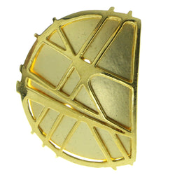 Gold-Tone Metal Brooch Pin #LQP145
