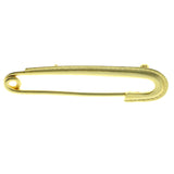 Safety Pin Brooch-Pin Gold-Tone Color  #LQP224
